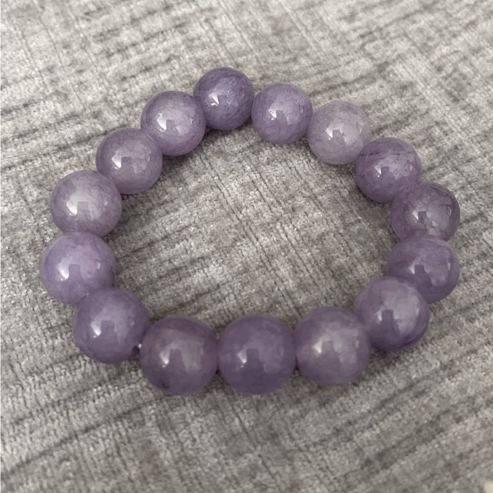 Healing Purple Rose Quartz beaded Bracelet